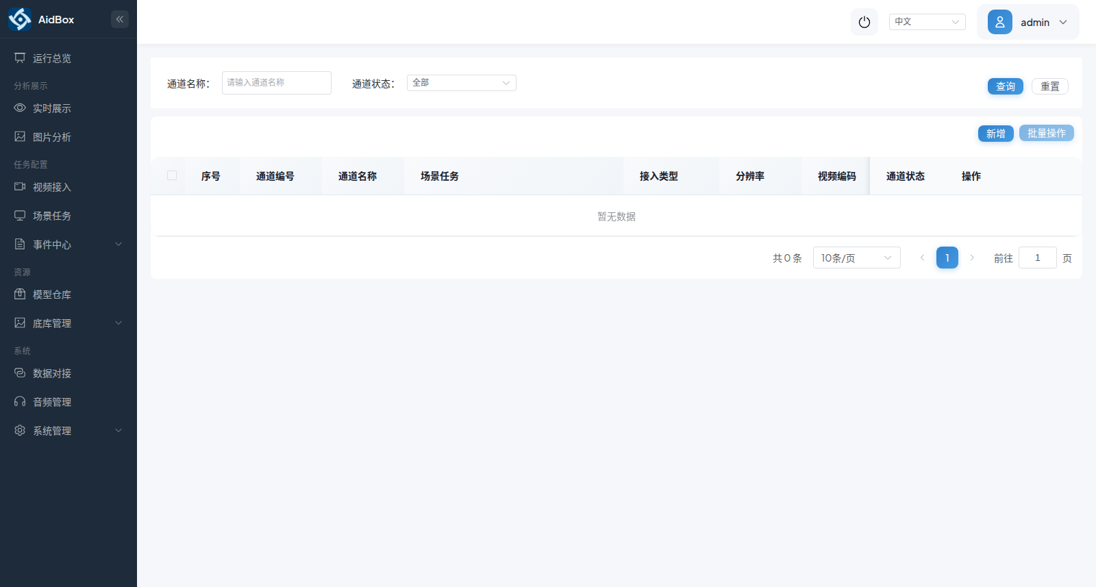 AiDBox Web 控制台 · 场景任务管理